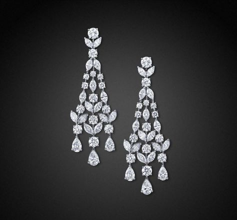 Graff Earrings, Graff Jewelry, Ruby Diamond Necklace, Graff Diamonds, Real Diamond Earrings, Diamond Chandelier Earrings, Diamond Chandelier, Diamond Solitaire Earrings, Bvlgari Jewelry