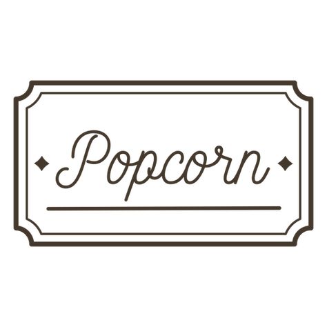 Popcorn text lettering badge stroke PNG Design Art Simple, Create T Shirt, Design Ad, Png Design, Design Fashion, Lettering Design, Svg Design, Png Image, T Shirt Design