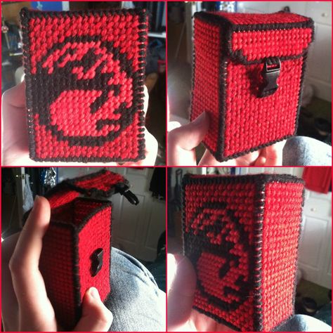 Crochet Magic The Gathering, Magic The Gathering Crafts, Mtg Crafts, Mountain Deck, Magic Crafts, Red Mountain, Random Crafts, Deck Boxes, Beads Design