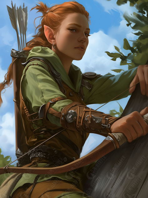 Halylynn, Tiller's Guard Scout, Half-Elf Ranger, Goldenfields, Storm King's Thunder Wood Elf Rogue Female Dnd, Half Elf Rouge, Half Elf Rogue Female, Wood Elf Dnd, Wood Elf Ranger, Half Elf Dnd, Ranger Rpg, Half Elf Rogue, Nature Elf