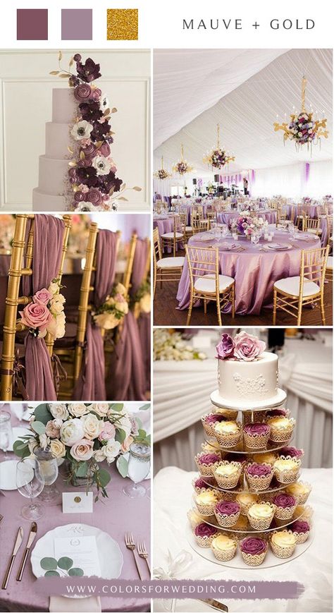 Gold And Purple Wedding Theme, Gold And Purple Wedding, Summer Wedding Color Schemes, Wedding Colour Schemes, Wedding Color Schemes Purple, Rapunzel Theme, Dusty Rose Wedding Colors, Wedding Color Schemes Summer, Yellow Wedding Colors