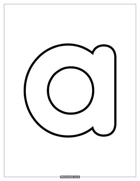 Featuring a simple handwriting print font, this lowercase letter A outline is in PDF format and ready to use with your preschool and kindergarten students. Lowercase A Tracing Worksheet, Lowercase A Craft, Free Printable Alphabet Letters A-z, A Worksheets Preschool, Letter A Preschool, Letter A Activities For Preschool, Letter A Font, Letter A Worksheet, Small Letter A