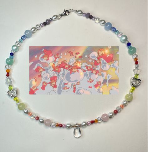 Ponyo Inspired Necklace, Ponyo Aesthetic, Studio Ghibli Jewelry, Ghibli Jewelry, Summer Fairycore, Edgy Art, Unique People, Anime Jewelry, Inspired Necklace