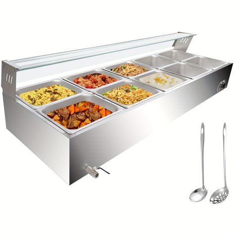 Faster shipping. Better service,Amazon,Tiktok,AliExpress Electric Food Warmer, Food Warmer Buffet, Steam Table, Grill Table, Buffet Server, Food Warmer, Chafing Dishes, Private Chef, Buffet Food