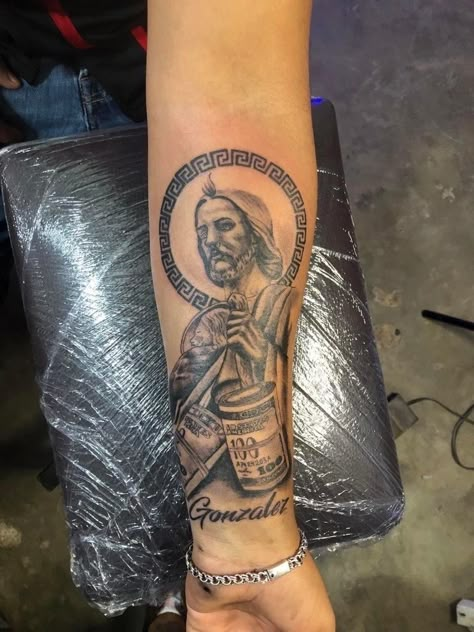 Tattoo Of San Judas, Tattoo Ideas For Men San Judas, Tattoo Ideas San Judas, San Judas And Virgen Tattoo, San Judas Tadeo Tattoo For Women Small, San Judas Tattoo Women, San Judas Tadeo Tattoo For Women, Small San Judas Tattoo, San Judas Tattoo Design