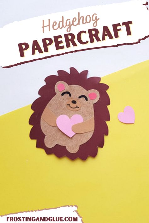 This paper hedgehog craft is the perfect activity to keep your kids busy during a week full of fun activities. You can use it as an invitation, ornament or decoration at a woodland-themed party! This project would be great for toddlers and preschoolers too. It's easy peasy - just cut out some shapes from construction paper, add glue and you're done! Hedgehog Bulletin Board Ideas, Hedgehog Craft For Kids, Paper Hedgehog, Hibernation Crafts, Woodland Party Theme, Hedgehog Craft, German School, Preschool Art Projects, April Crafts