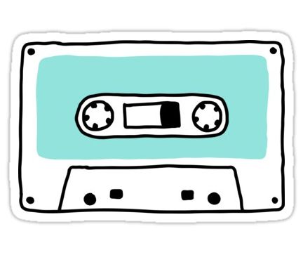 Retro tape cassette stickers. Doodle style. Music, analog audio. Hipster vintage Caset Tape Drawing, Cassette Doodle, Cassette Tape Art, Vintage Aesthetic Retro, Cute Diary, Retro Silhouette, Tape Cassette, Sticker Retro, Band Stickers