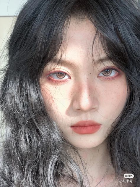 Korean Makeup Trends, Makeup Layout, Under Eye Makeup, Korean Eye Makeup, Ethereal Makeup, Red Makeup, Creative Makeup Looks, Eye Makeup Art, Makeup Forever