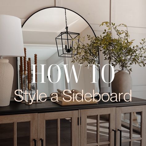 Sharing some specific details on how to style your sideboard and why! Did you know, groupings of odd numbers are such an important one because odd numbers are more visually appealing to the eye! . . . . .. . . . . . . #interiordesigntrends #interiordesigntips #interiordesigntip #interiordesigning #howto #stylingtips #hometips #decoratingtips #decoratingtip #decortips #interioredesigner #edesigner #torontoedesign Sideboard Styling Living Room, Styling A Sideboard Dining Room, How To Style Sideboard, How To Decorate Sideboard, Decorate Sideboard, Dining Buffet Decor Ideas, Sideboard Styling Decor Ideas, Side Board Decor Ideas, Decorating A Sideboard