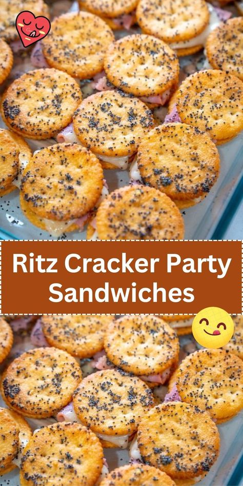 Ritz Cracker Party Sandwiches 12 Tomatoes Ritz Cracker Party Sandwiches, Ritz Cracker Ham And Cheese Appetizer, Air Fryer Ritz Cracker Sandwiches, Ritz Cracker Sandwich Appetizers, Appetizers For Party Easy Finger Foods Appetizer Ideas, Ritz Cracker Party Sandwiches 12 Tomatoes, Appetizers Using Ritz Crackers, Ritz Party Sandwiches, Ritz Party Cracker Sandwiches