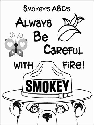 Color the Outdoors | US Forest Service Fire Safety Crafts, Camping Coloring Pages, Smokey The Bear, Us Forest Service, Smokey Bear, Smokey The Bears, Summer Preschool, Bear Coloring Pages, Summer Reading Program