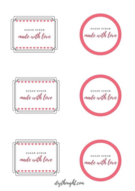 Sugar Scrub Labels Printable Free, Homemade Sugar Scrubs, Sugar Scrub Labels, Body Scrub Homemade Recipes, Sugar Scrub Homemade Recipe, Easy Sugar Scrub, Mint Sugar Scrub, Diy Sugar Scrub Recipe, Spa Recipes