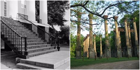 Windsor Ruins: Mark Twain mentioned it in his memoir "Life on the Mississippi," years before it burned to the ground - Abandoned Spaces Life On The Mississippi Mark Twain, Windsor Ruins, Southern Things, Corinthian Capital, Abandoned Town, Natchez Trace, Mississippi Delta, Corinthian Column, Union Soldiers