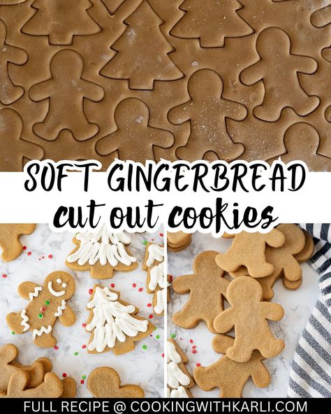 Recipe:... - Cooking with Karli Cut Out Gingerbread Cookies, Cooking With Karli, Cut Out Cookies, Christmas Goodies, Molasses, Taste Buds, Gingerbread Cookies, Holiday Spirit, The Holiday