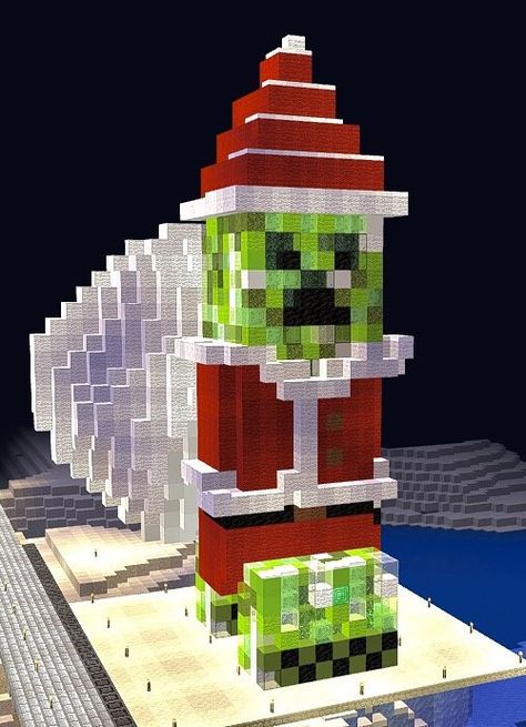 Minecraft Snowman Build, Minecraft Gingerbread Man, Christmas Banners Minecraft, Gingerbread House Minecraft, Minecraft Gingerbread House, Christmas Tree Minecraft, Minecraft Creations, Minecraft Designs, Christmas Banners