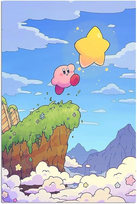 Amazon.com: Kirby Poster,Kirby Figure,Canvas Wall Art For Living Room Decor Aesthetic Vintage Posters & Prints Kitchen Pictures Modern Bedroom Dining Hanging Dorm Farmhouse Home Bathroom Unframed 12x18 inches: Posters & Prints Posters Prints, Kirby, Room Decor, Living Room, Bedroom, Stars, Wall Art, Canvas, Wall