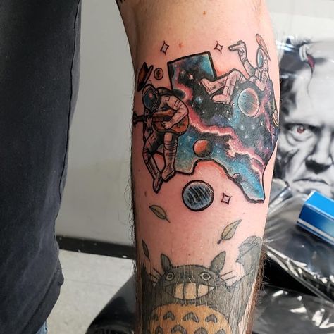 Cosmic Cowboy Tattoo, Space Cowboy Tattoo, Cowboy Tattoo, Cowboy Tattoos, Skeleton Tattoos, Space Cowboy, Space Cowboys, Space Tattoo, R Tattoo