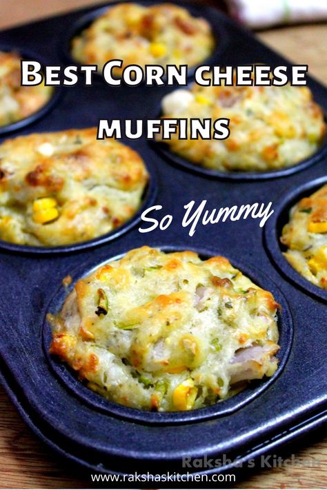 Savory Veggie Corn Cheese Muffins are the best breakfast muffins which are loaded with vegetables, sweet corn and cheese. These are ideal for kids snack box. You can make these best corn cheese muffins and serve them during evening tea time. These healthy muffins with vegetables and egg are rich in high protein, easy healthy recipe. Try out the best and quick savoury sugar free muffin recipe now. These vegetable muffins are the delicious. Savoury Muffins Recipes, Best Breakfast Muffins, Veg Muffins, Evening Tea Time, Sweet Corn Muffins, Vegetable Muffins, Kids Snack Box, Corn And Cheese, Savory Muffins Recipes