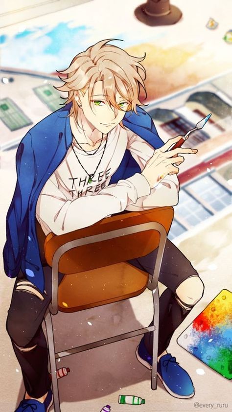 #animeboy Chair Pose, Anime Guy, Man Sitting, Anime People, Manga Boy, Beautiful Drawings, Boy Art, Drawing Poses