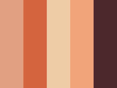 Burnt Peach Color, Burnt Orange Pallet, Rusty Orange Color Palette, Rusty Color Palette, Rusty Orange Bedroom, Orange Color Palettes, Hex Color Palette, Color Palette Challenge, Color Schemes Colour Palettes