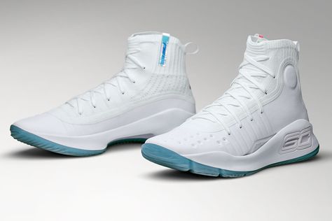 All-White Under Armour Curry 4 Stephen Curry 2018 NBA All-Star Game Zapatillas Nike Basketball, Curry Basketball Shoes, Concept Sneakers, Curry 4, Sneaker Closet, Stephen Curry Shoes, Curry Shoes, Elite Shorts, Girls Basketball Shoes