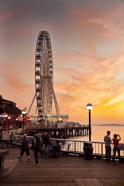 Seattle Great Wheel - #Seattle, WA #tourism #pnw #washingtonstate #spaceneedle #seattlewheel King Images, Seattle Great Wheel, Usa Life, Nova Orleans, Seattle Waterfront, Seattle Photography, Seattle Travel, Sleepless In Seattle, Seattle City