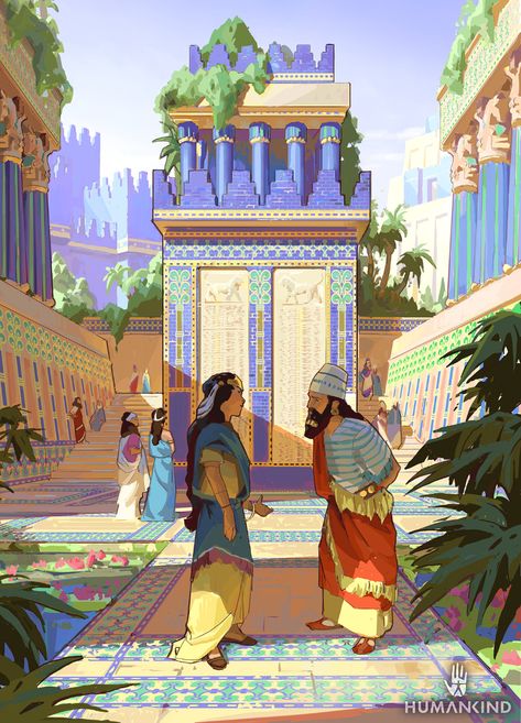 Babylon Art, Ancient Babylon, Ancient Mesopotamia, Art Et Illustration, Historical Art, Arte Fantasy, Ancient World, Mesopotamia, Ancient Cultures