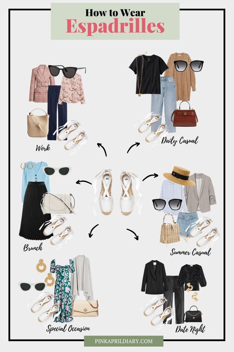 Flat Espadrilles Outfit Summer Casual, Flat Espadrilles Outfit Summer, Espadrilles Outfit Jeans, Jeans And Espadrilles Outfit, White Espadrilles Outfit, Flat Espadrilles Outfit, Espadrilles Outfit Summer, How To Wear Espadrilles, Espadrilles Outfits