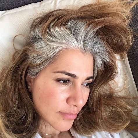 Gray Transition, Grey Transition, Greying Hair, Hair Websites, Grey Hairstyle, Platinum Highlights, Hair Transition, Going Grey, Salt And Pepper Hair