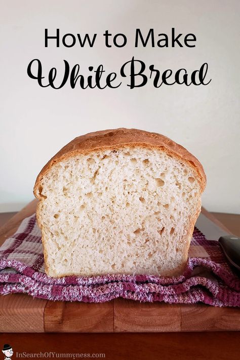 Active Dry Yeast Bread Recipes Easy, Easy Bread Recipe, Homemade Baked Bread, White Bread Recipe, Bread At Home, Active Dry Yeast, Sandwich Bread Recipes, Yeast Bread Recipes, Kneading Dough