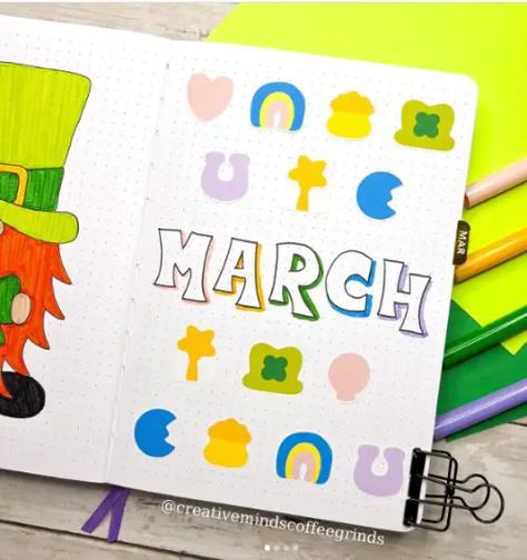 March Journal Cover Page, March Dot Journal, March Journal Spread, March Calendar Doodles, March Reading Journal, March Journal Page, March Whiteboard Calendar Ideas, March Bulletin Journal Ideas, March Whiteboard Ideas