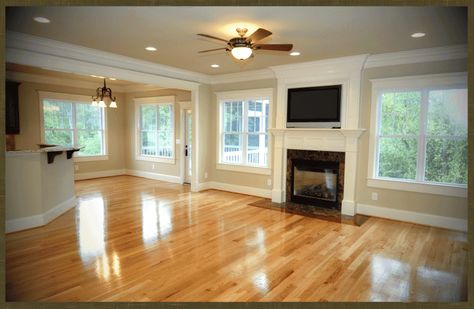 Wall Color with Oak Floor Red Oak Hardwood Floors, Red Oak Floors, Red Oak Hardwood, Cleaning Wood Floors, Light Hardwood, Light Hardwood Floors, Refinishing Hardwood Floors, Refinishing Floors, Oak Hardwood Flooring