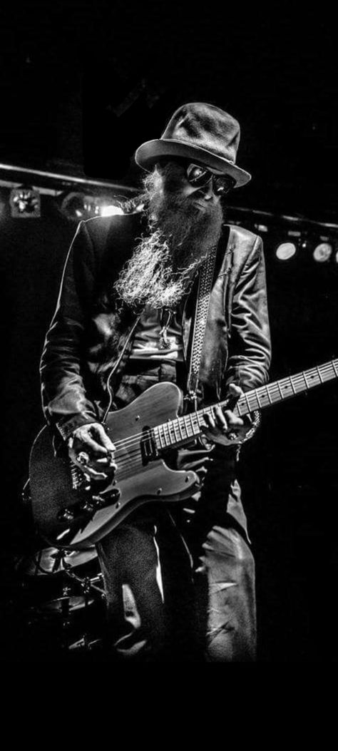 BILLY GIBBONS Zz Top Wallpaper, Billy F Gibbons, Reverend Guitars, Biker Bar, Billy Gibbons, Rock N Roll Art, Zz Top, Music Station, Hot Band