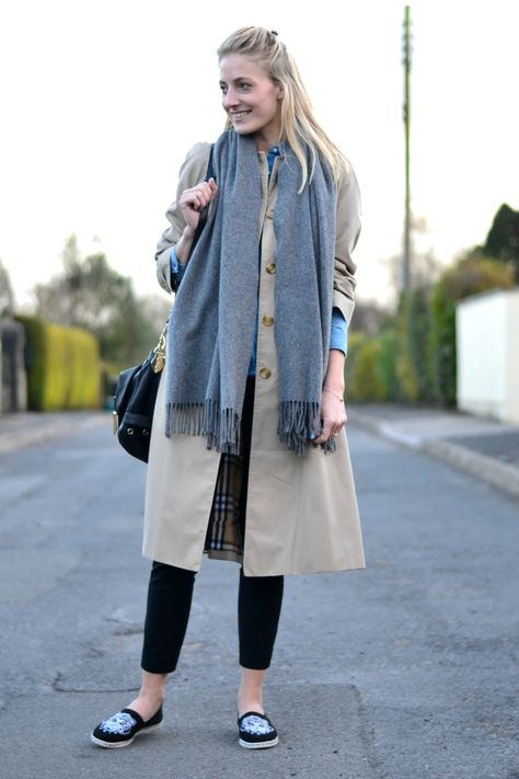 Kenzo Espadrilles, Burberry Trenchcoat, Mulberry Bag, Burberry Trench Coat, Espadrilles, Trench Coat, Burberry, How To Wear