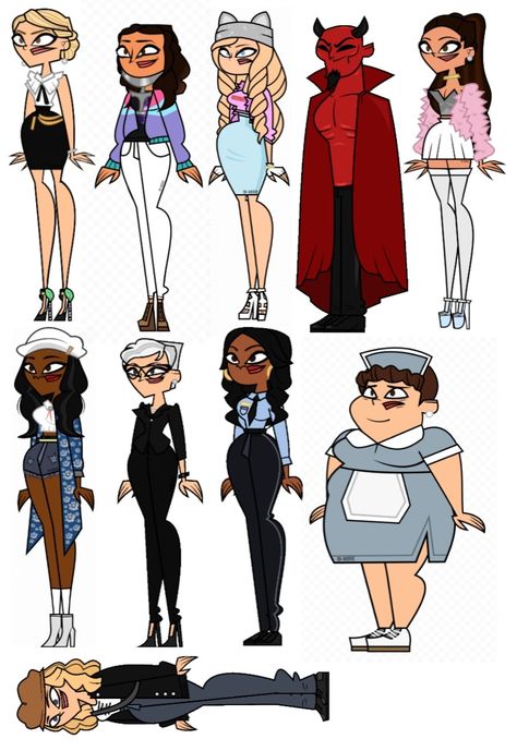 Total Drama Oc, Tdi Oc, Drama Clothes, Best Cartoons Ever, Adventure Time Marceline, Disventure Camp, Drama Total, Outfit Layout, Cartoon Character Pictures