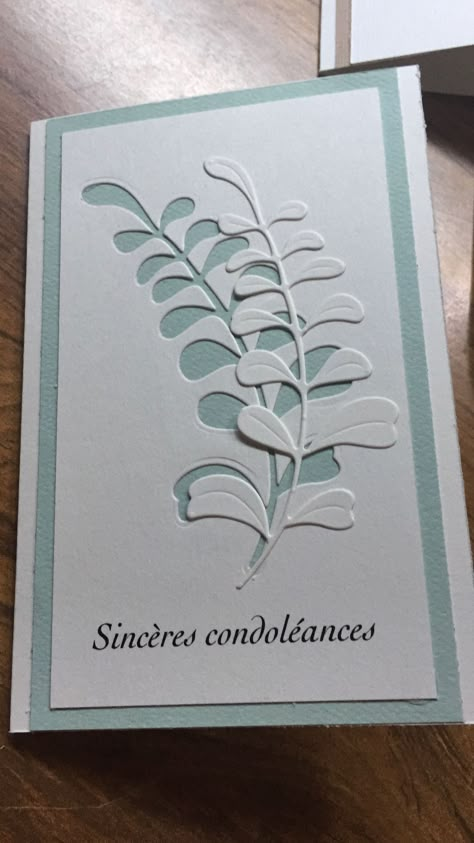 Condolences Cards Diy, Cards Made With Temu Dies, Condolences Cards Handmade, Homemade Sympathy Cards, Diy Sympathy Cards, Stampin Up Sympathy Cards, Cards Sympathy, Designer Paper Cards, Card Sketches Templates