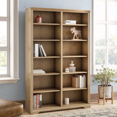 Bookcase Wood, Plywood Shelves, Framed Photos, Solid Wood Shelves, Wood Bookcase, Adjustable Shelves, Light Oak, Wood Shelves, White Oak