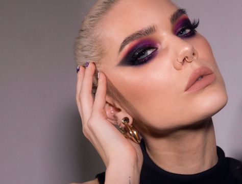 Todays look | Fuchsia Danessa Myricks Makeup, Dark Pastel, Danessa Myricks, Beauty And The Beat, Face Art Makeup, Linda Hallberg, Graphic Makeup, Fall Makeup Looks, Makeup For Green Eyes