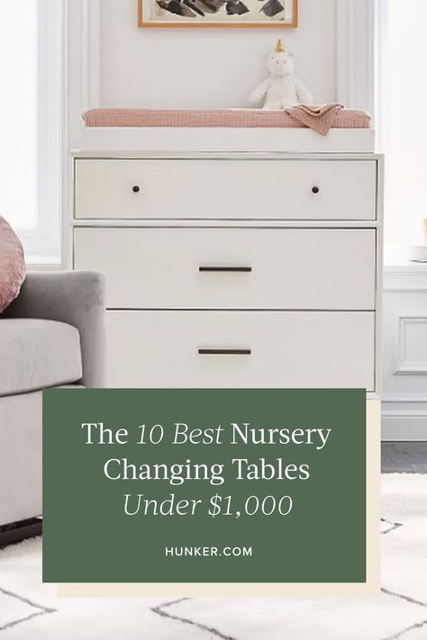 Ready to complete your nursery? Shop these 10 in-stock baby changing tables, starting at just over $100. #hunkerhome #nursery #changingtables #nurseryfurniture Gulliver Changing Table, Nursery Changing Tables, Best Changing Table, Changing Dresser, Changing Table Topper, Nursery Changing Table, Three Drawer Dresser, Changing Tables, Nursery Dresser