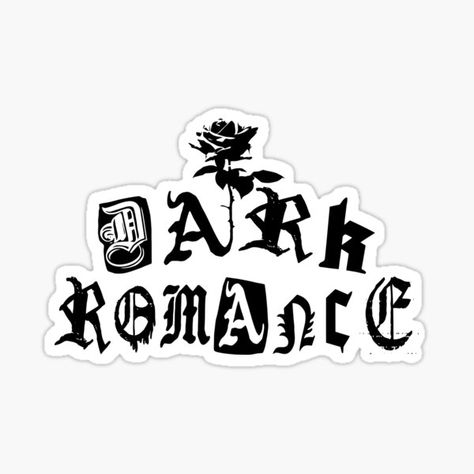 Dark Romance Stickers, Booktok Stickers, Romance Stickers, Dark Romanticism, Dark Stickers, Graffiti Text, Kindle Stickers, Sticker Design Inspiration, Book Stickers