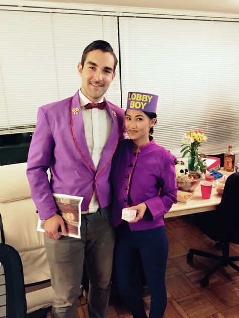 The Grand Budapest Hotel - M. Gustave and Zero Couples Costume Grand Budapest Hotel Costume, The Grand Budapest Hotel, Couples Costume, Grand Budapest Hotel, Grand Budapest, Budapest Hotel, Purple Jacket, Couples Costumes, Halloween Costume Ideas