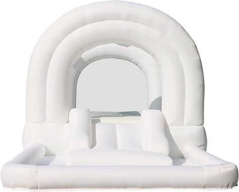 Amazon.com: Bounceland Daydreamer Cloud Bounce House w/Ball Pit, Neutral Bouncer with Slide, 11.8 ft L x 6.9 ft W x 5.9 ft H, UL Blower Included, Basketball Hoop, 30 Pastel Plastic Balls, Trendy Bouncer for Kids : Toys & Games Softball Birthday Parties, Bounce House With Slide, Bounce Houses, Inflatable Bounce House, Inflatable Bouncers, Gym Ball, Big Balls, Party Toys, Indoor Play