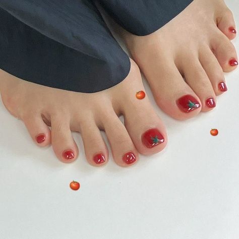 Toe Nail Gel Ideas, Round Toe Nails, Nails Toes Design, Toe Gel Nails, Pedicure Ideas Simple, Toe Polish Ideas, Short Nails Inspo Aesthetic, Toe Nail Polish Ideas, Cute Toe Nails Designs