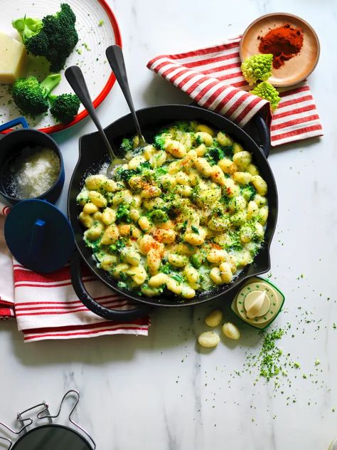 15-Minute Gnocchi With Zucchini and Broccoli - La Cucina Italiana Zucchini And Broccoli, Gnocchi Dishes, Baked Gnocchi, Gnocchi Recipe, Making Gnocchi, Raw Broccoli, Broccoli Pasta, Gnocchi Recipes, Broccoli Recipes