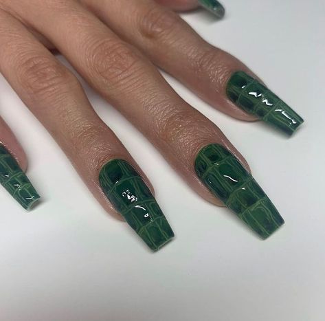 Indie Nails, Nail Design Glitter, Edgy Nails, Green Nail, Nail Swag, Minimalist Nails, Dream Nails, Fire Nails, Funky Nails