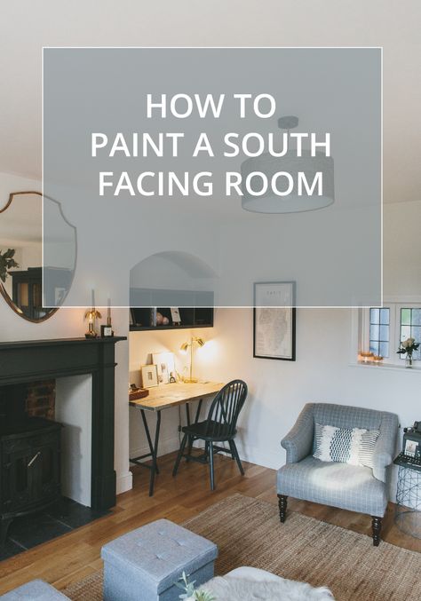 How to paint a south facing room | what colour to paint your room when it faces south | a multi purpose room | How to decorate your snug Snug Room Ideas Small Wall Colours, Best Paint Colors For South Facing Rooms, Paint For South Facing Rooms, Paint Colors For South Facing Rooms, South Facing Paint Colors, South Facing Living Room Wall Colors, South Facing Bedroom Colours, Sitting Room Colour Ideas, South Facing Room Paint Colors