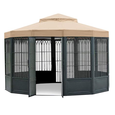 Wind Garden, Gazebo Replacement Canopy, Replacement Canopy, Privacy Curtains, Gazebo Pergola, Bamboo Design, Sams Club, Sam's Club, Exterior Decor