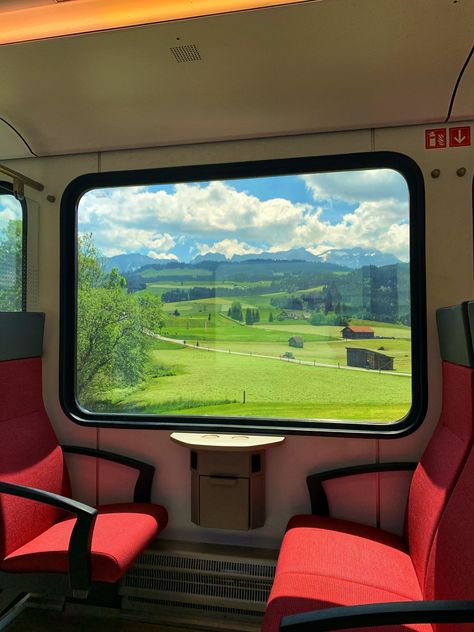 Appenzell, Switzerland Switzerland Train View, View From Train Window, Inside Of Train, Switzerland Train, Train Story, Train Landscape, Train View, Train Window, Bernina Express