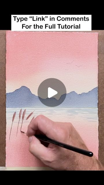 Bill Holkham | Watercolor Artist on Instagram: "EASY WET IN WET WATERCOLOR TUTORIAL 🎨 
Type “Link” in the comments for the full step by step tutorial ⭐️ 
.
.
.
#watercolor_tutorial #watercolor #beginnerswatercolour #artlesson #arttutorials #watercolorpainting #watercolorartist #watercolour #watercolourtutorial #watercolorbeginner #easywatercolor #simplewatercolor #easyart" Watercolor Art Lessons Step By Step, Wet Watercolor, Watercolor Beginner, Watercolor Tutorial, Watercolor Art Lessons, Easy Watercolor, Watercolour Tutorials, Artist On Instagram, Watercolor Artist