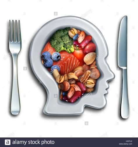 Download this stock image: Brain food to boost brainpower nutrition concept as a group of nutritious nuts fish vegetables and berries rich in omega-3 fatty acids with vitamins and minerals for mind health with 3D illustration elements. - H33TJ2 from Alamy's library of millions of high resolution stock photos, illustrations and vectors. Food Dinner Ideas, Tlc Diet, Brain Healthy Foods, Brain Boosting Foods, Mind Diet, Calcium Rich Foods, Improve Brain Function, Food Concept, Healthy Brain